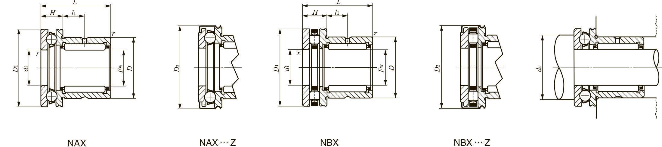Подшипник NAX 1023Z IKO