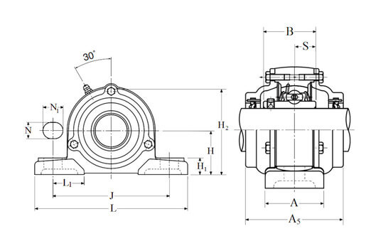 Подшипниковый узел C-UCP213D1 NTN