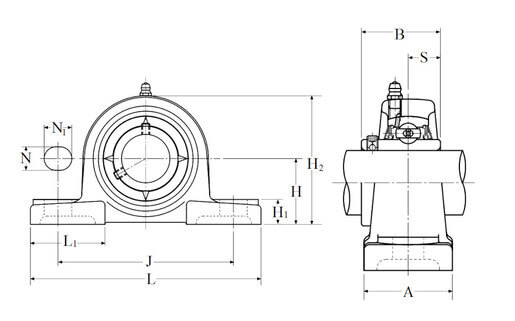 Подшипниковый узел UCPX13-208D1 NTN