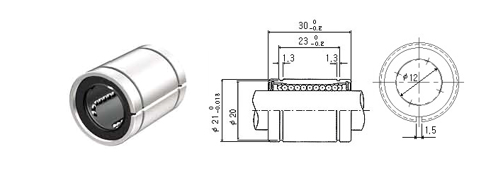 Шариковая втулка LM12UUAJ-NS