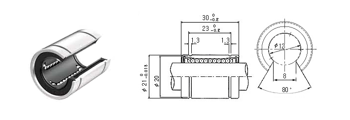 Производитель: Samick</br>Шариковые втулки LM12UUOP