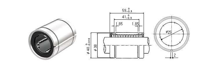Шариковая втулка LM25UUAJ-ARS