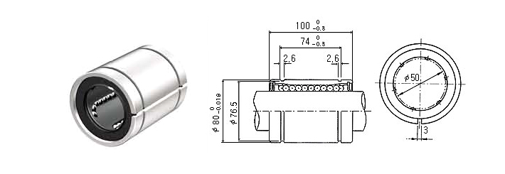 Шариковая втулка LM50UUAJ-RS