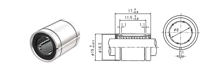 Шариковая втулка LM8SUUAJ
